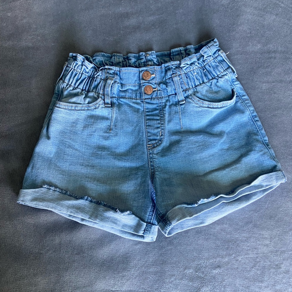 abercrombie kids high-rise mini mom short